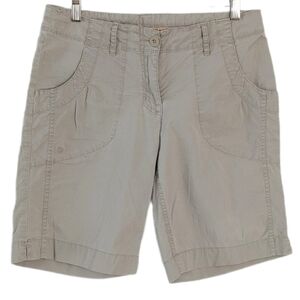 Mec hiking trail outdoor cotton blend shorts beige stone color size 10 T7